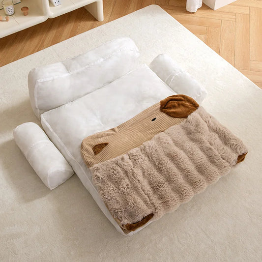 The Serenity Sleeper | Ultra-Soft Velvet Sofa Bed