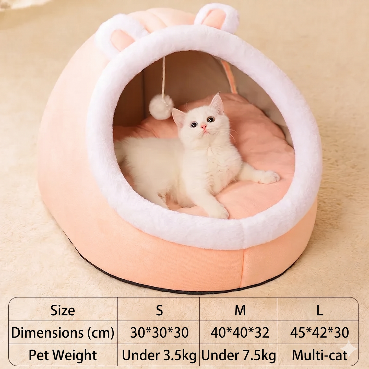 The Cosy Cabin | Thermal Plush Pet House