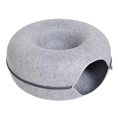 The Felt Fortress | 2-in-1 Donut Tunnel & Zen Bed
