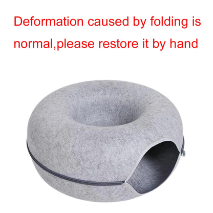 The Felt Fortress | 2-in-1 Donut Tunnel & Zen Bed