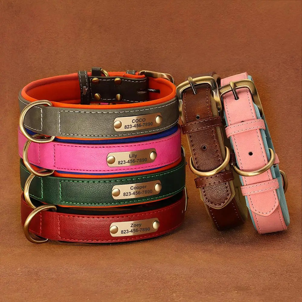 The Signature | Custom Engraved Leather Collar
