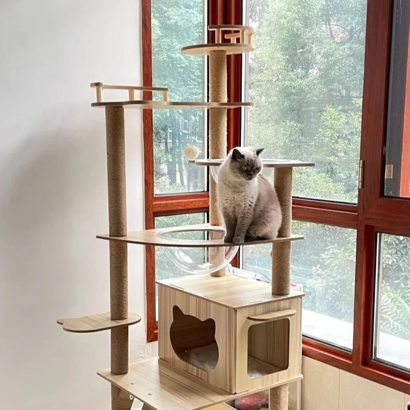 The Penthouse | Premium Multi-Tier Feline Suite