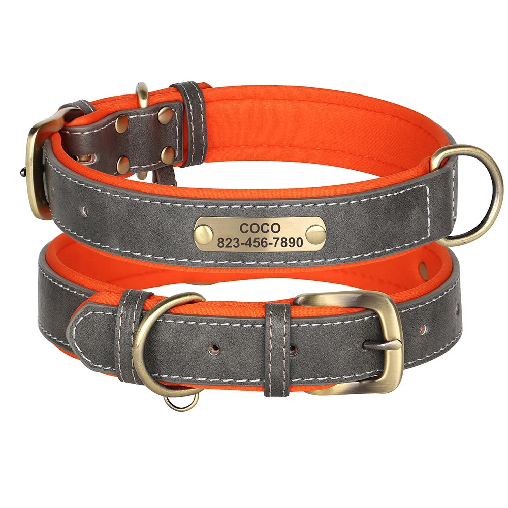 The Signature | Custom Engraved Leather Collar