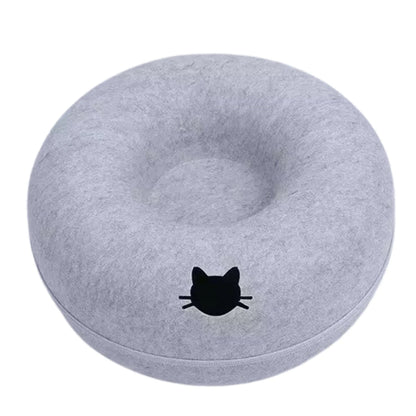 The Felt Fortress | 2-in-1 Donut Tunnel & Zen Bed