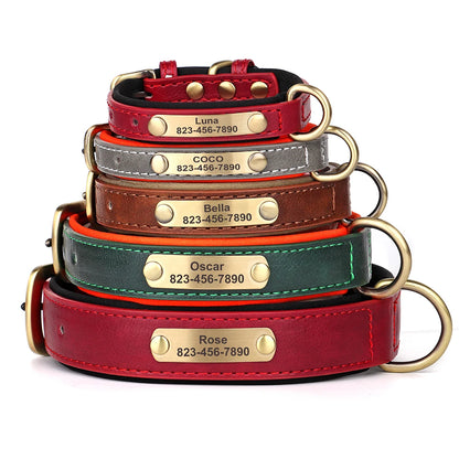 The Signature | Custom Engraved Leather Collar