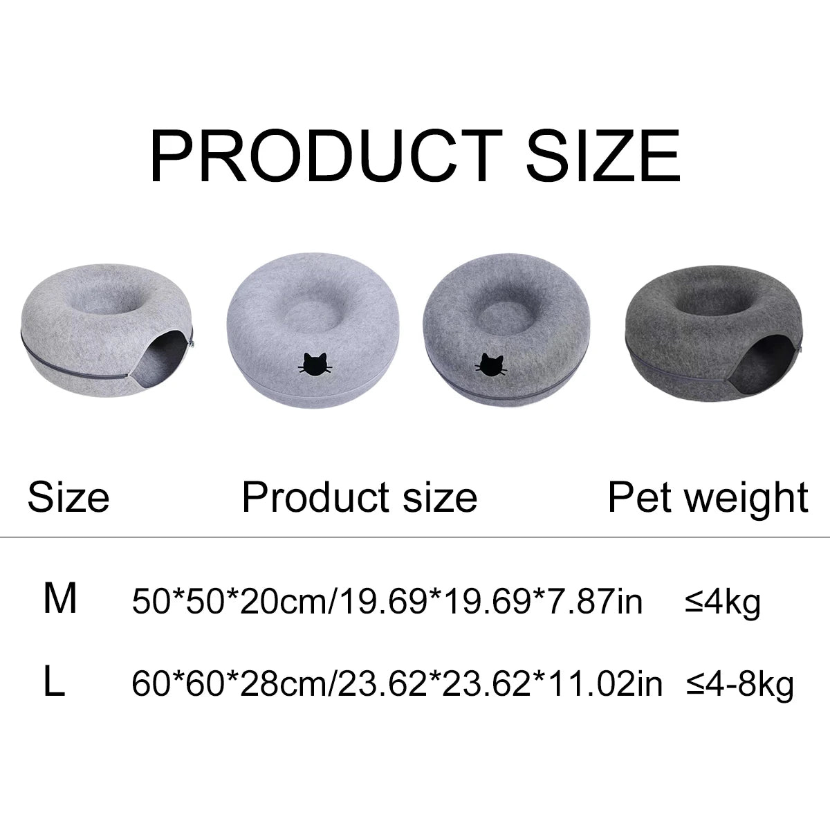 The Felt Fortress | 2-in-1 Donut Tunnel & Zen Bed