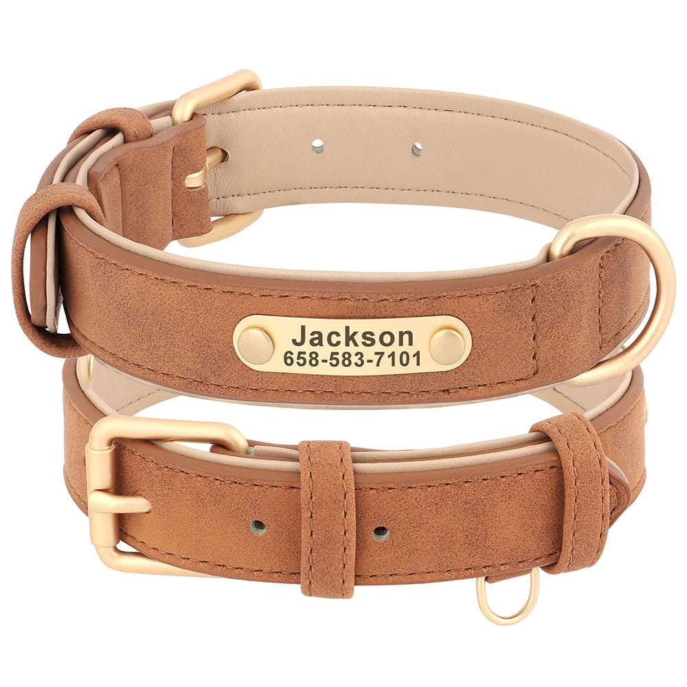 The Signature | Custom Engraved Leather Collar