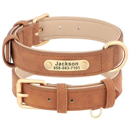 The Signature | Custom Engraved Leather Collar