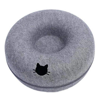 The Felt Fortress | 2-in-1 Donut Tunnel & Zen Bed