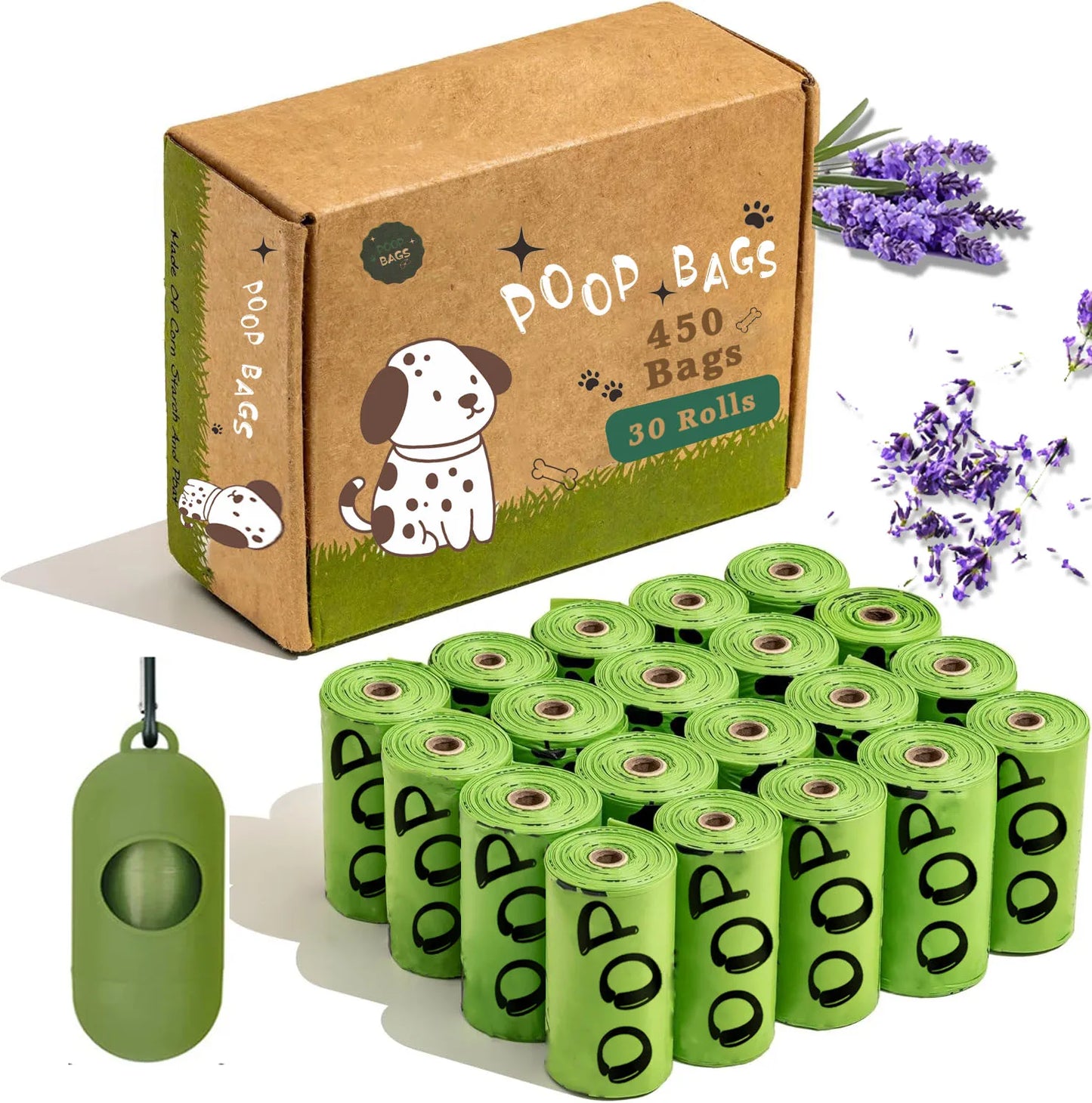The Eco-Fresh | Lavender Scented Biodegradable Bags