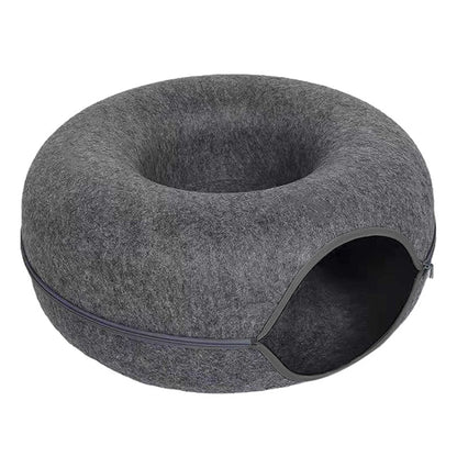 The Felt Fortress | 2-in-1 Donut Tunnel & Zen Bed