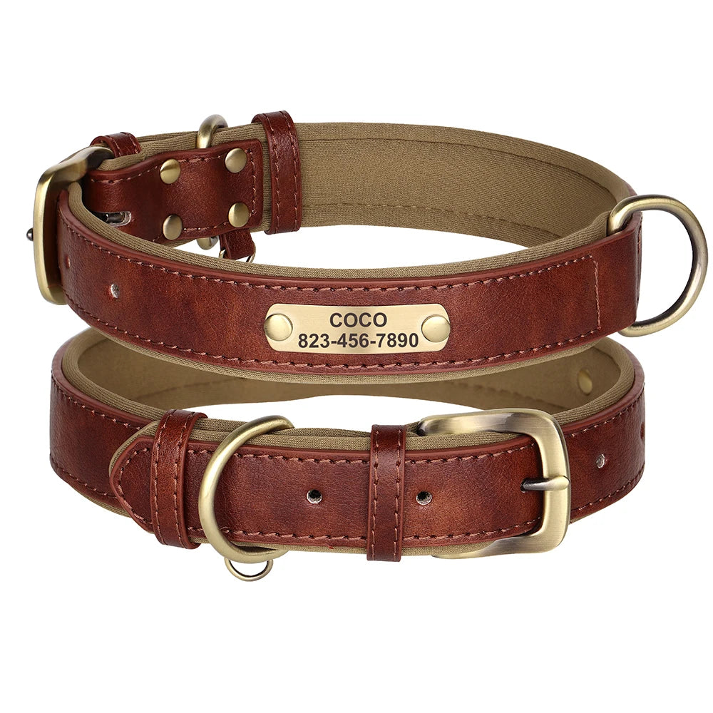 The Signature | Custom Engraved Leather Collar