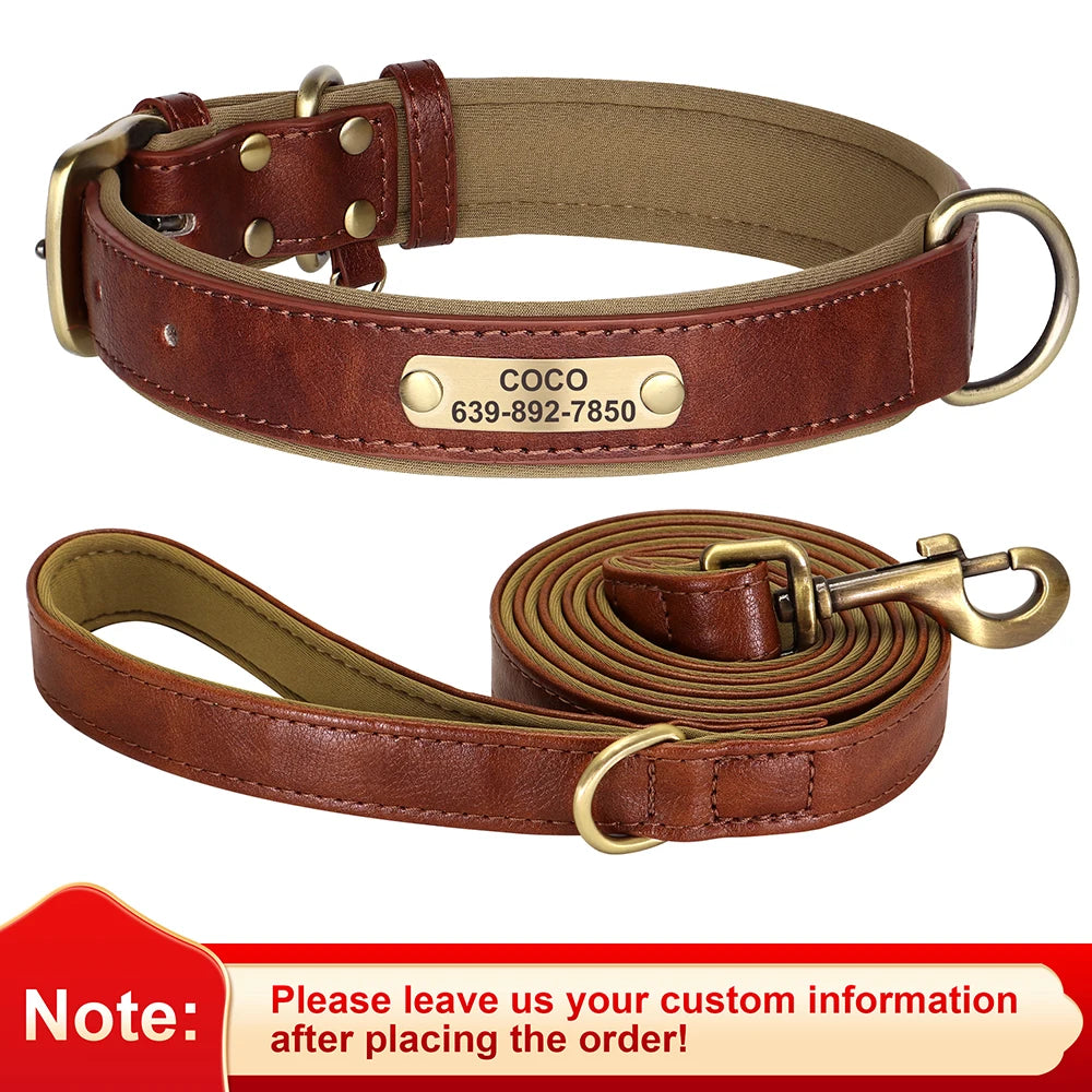 The Signature | Custom Engraved Leather Collar