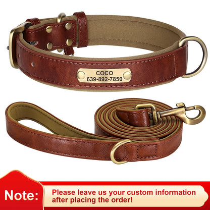 The Signature | Custom Engraved Leather Collar