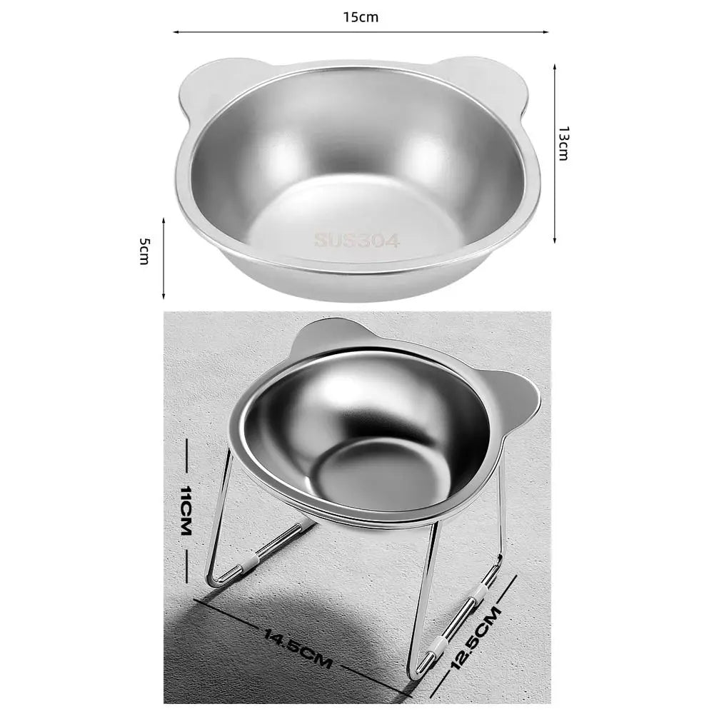 The Ortho-Dine | 15° Tilted Raised Stainless Steel Bowl