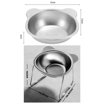 The Ortho-Dine | 15° Tilted Raised Stainless Steel Bowl