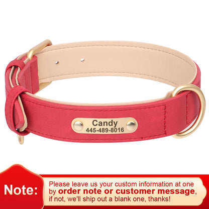 The Signature | Custom Engraved Leather Collar