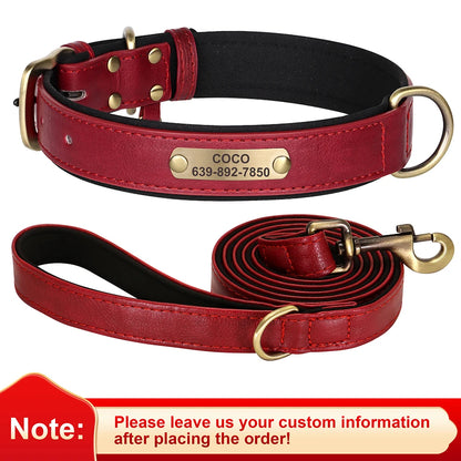 The Signature | Custom Engraved Leather Collar